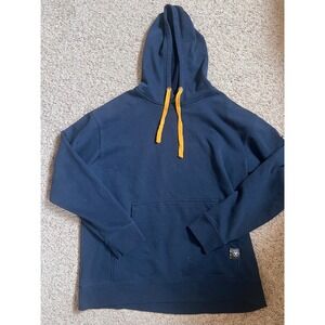 Ariat Rebar Mens Navy Blue Fleece Lined Pullover Hoodie Sweatshirt Large L